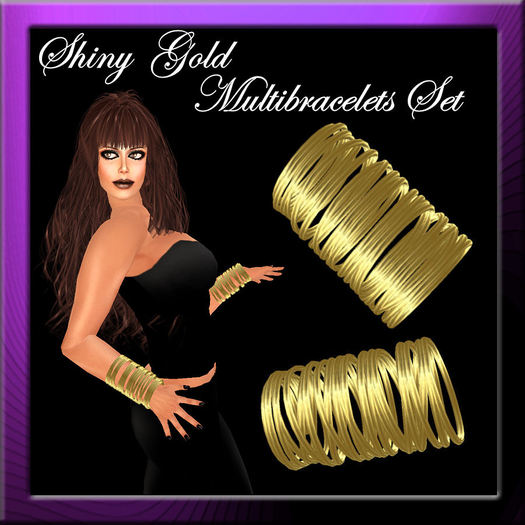 Shiny Gold multibracelets Set