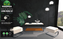 MadPea Modern Living Room Set - Black