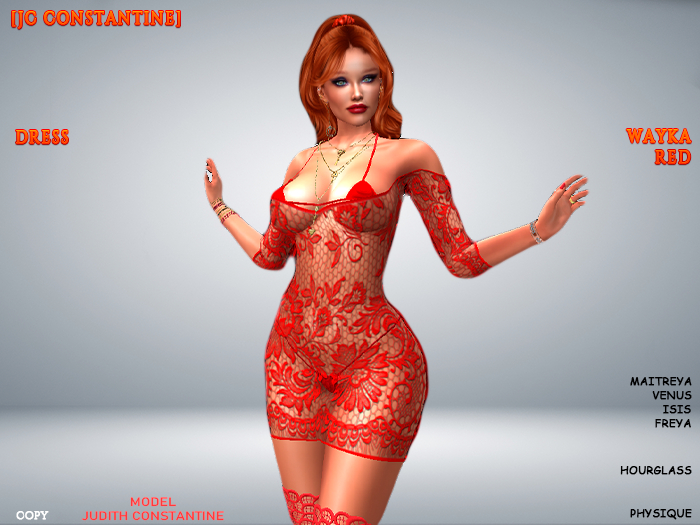 [JC CONSTANTINE] Wayca Dress Red