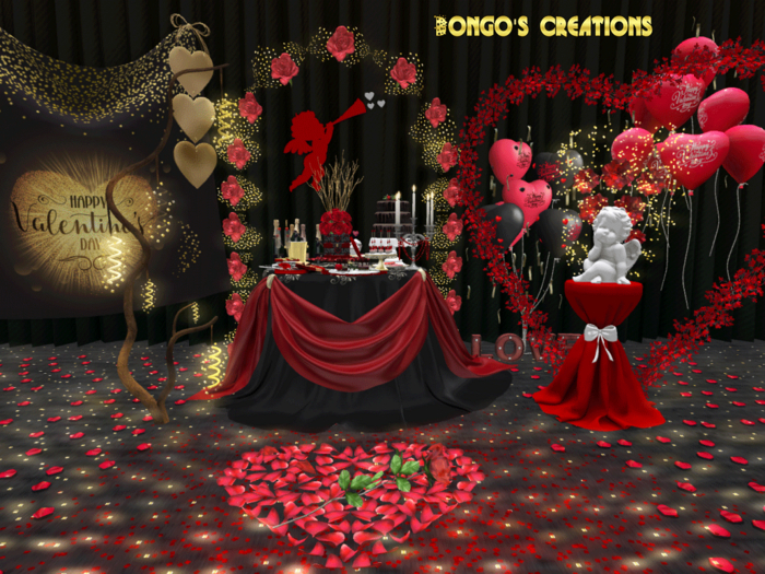 BMC3144 - BENTO - HIGH QUALITY -  LUXURY ELEGANT ROMANTIC VALENTINE SET 3.