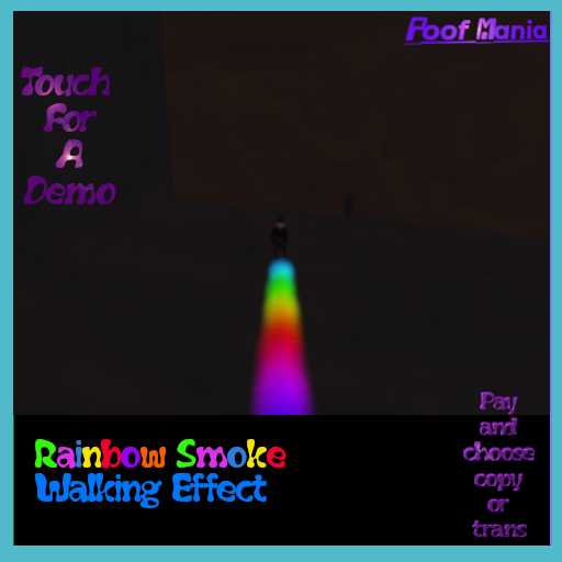 Rainbow Smoke Walking Effect