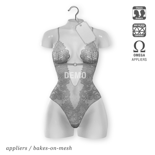 DEMO "Starlet" lace BOM bodysuit | Appliers: Omega | Classic/Bakes-on-Mesh