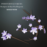 POISON ROUGE Sakura Headpiece & Hairpin Rhapsody