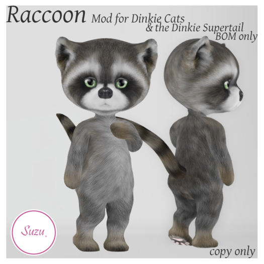 *SZ* BOM Raccoon Mod for Dinkie Cats