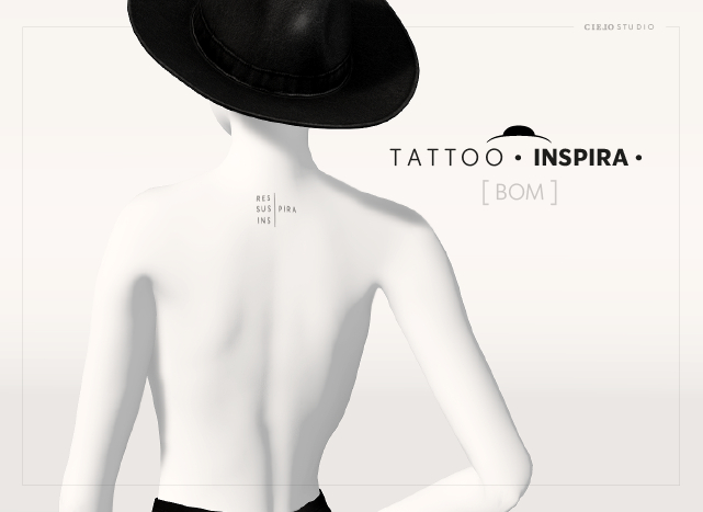 Tattoo I N S P I R A • Bom • Cielo.Studio •