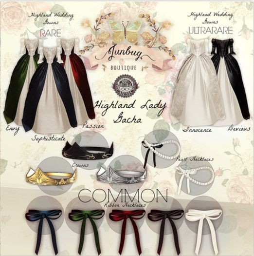 *{Junbug}* Highland Ribbon Necklace [Blue]