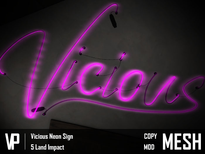 =VP= Vicious' Neon Sign (COPY/MOD)