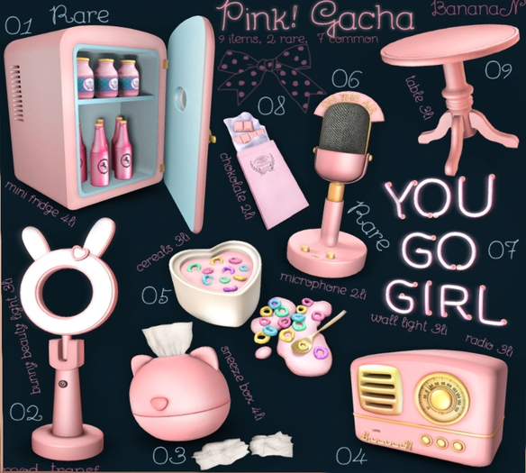 06 PINK! Gacha -  microphone RARE