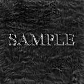 Zoy Texture [ Fur Shag Black 7 ]