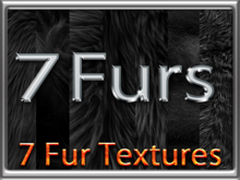 Zoy Texture [ Fur Shag Black ] 7 Colors