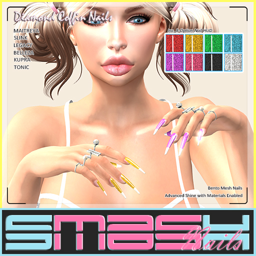 SMASH - Diamond Coffin Nails