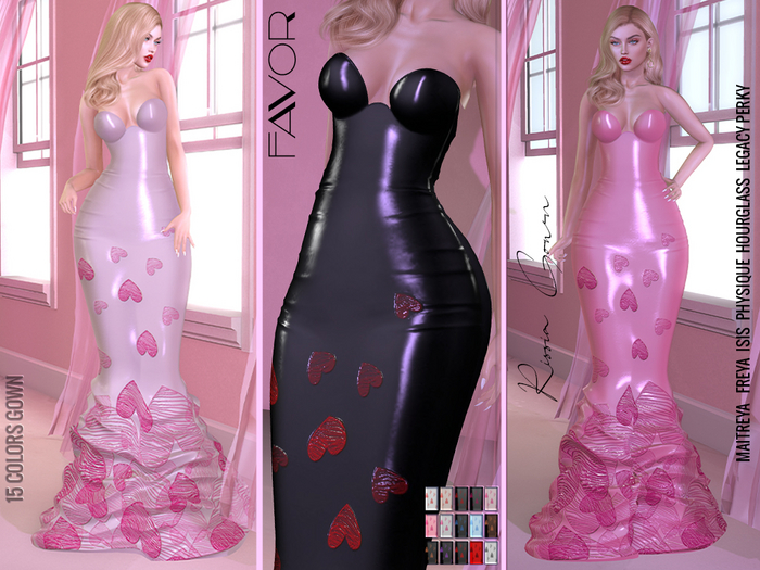 FAVOR - Rissia Gown hearts 