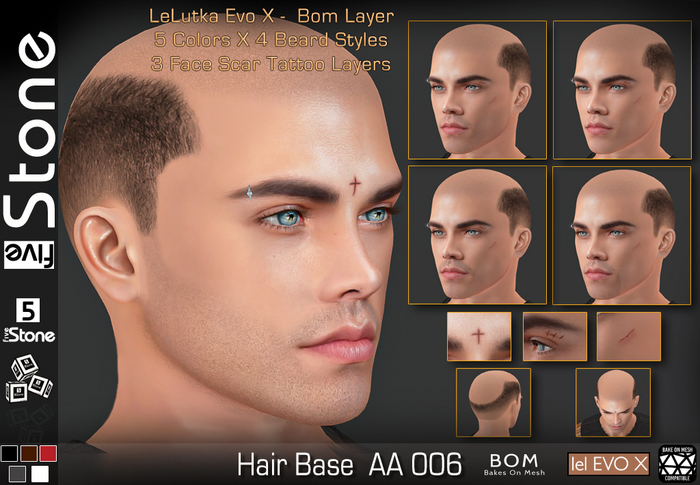 Five Stone AA 006 Hair Base Evo- X