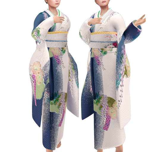 [P.S.] FURISODE_Weeping(BLUE)