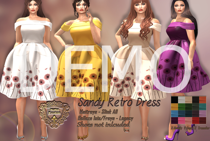DEMO - Nala Design - Sandy Retro Dress - Mesh Bodies