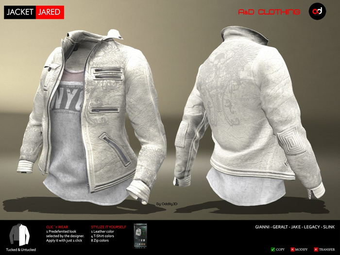 A&D Clothing - Jacket -Jared- Ivory