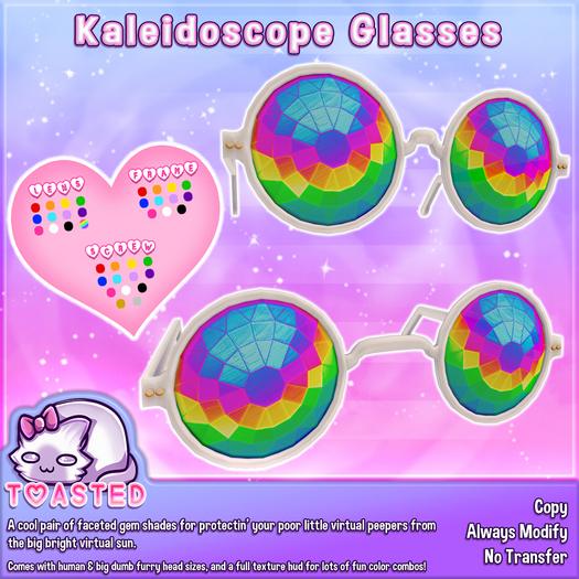 TOASTED // Kaleidoscope Glasses