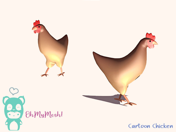 OhMyMesh! Cartoon Chicken - Full Perm Mesh