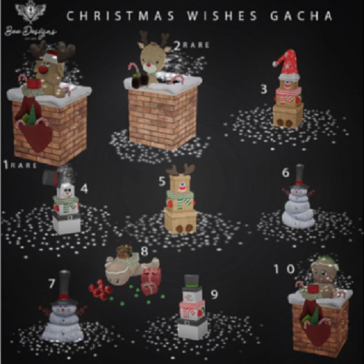 01 Bee Designs Christmas Wishes  RARE