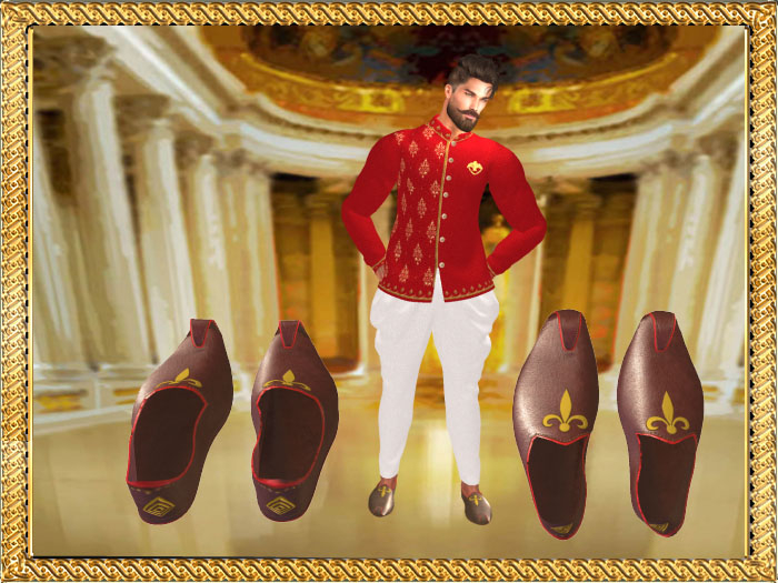 RI-PUNJABI JUTI GIANNI RUST LEATHER