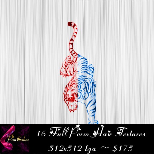 *PCz* Tiger Print Hair Textures