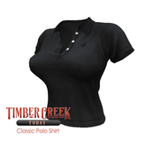 [Timber Creek] Polo Top-Black