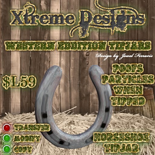 HorseShoe TipJar - Horse Shoe Country Western Tipjar
