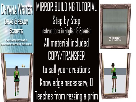 Second Life Marketplace - MIRROR TUTORIAL COMPLETE MATERIAL INCLUDED ...