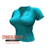 [Timber Creek] Polo Top-Aqua