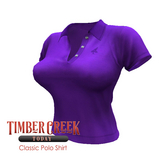 [Timber Creek] Polo Top-Purple