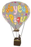 Easter hot air balloon / Mongolfire de Paques (BOX)