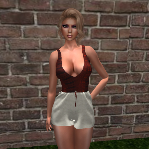 Red/White Short Set 