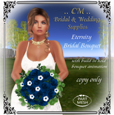 CM..Eternity Wedding Bouquet - Blue