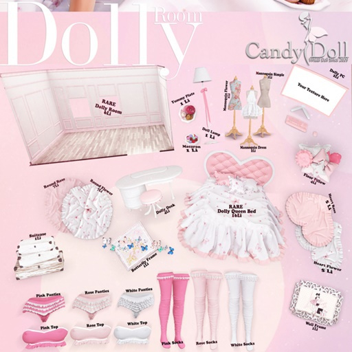 _CandyDoll_ Dolly Socks Pink - Maitreya