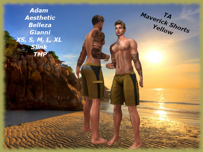 MAVERICK SHORTS Yellow