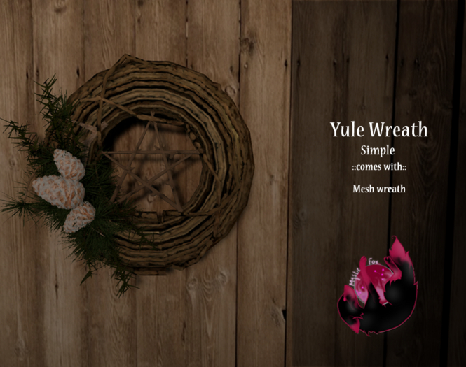 [MF] Yule Wreath - Simple - (add/rez)