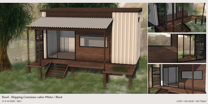 Howl - Shipping Container cabin White [ADD]