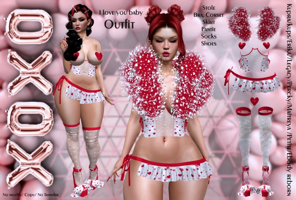 XOXO - I love you baby outfit DEMO