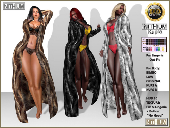 ☾ⅅⅅ☽ [INITHIUM] Kupra Fur Lingerie Outfit