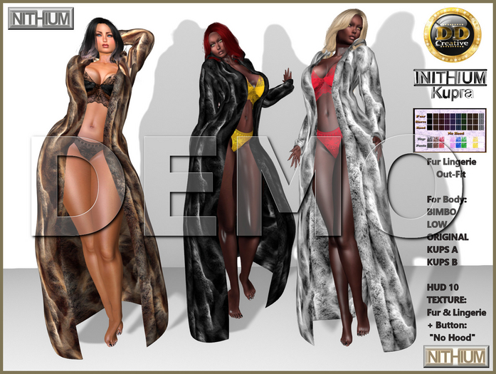 ☾ⅅⅅ☽ [INITHIUM] Kupra Fur Lingerie Outfit [ DEMO ]