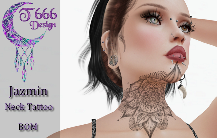 - Jazmin Neck Tattoo - DEMO