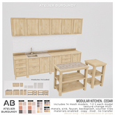Atelier Burgundy . Modular Kitchen Cedar *ADD*