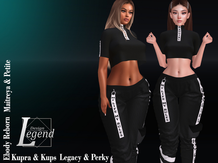 1639 ~LEGEND~ PANTS *MY LIFE MY RULES* - 1