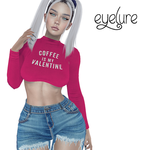Eyelure Club Top - "Coffee Is My Valentine"