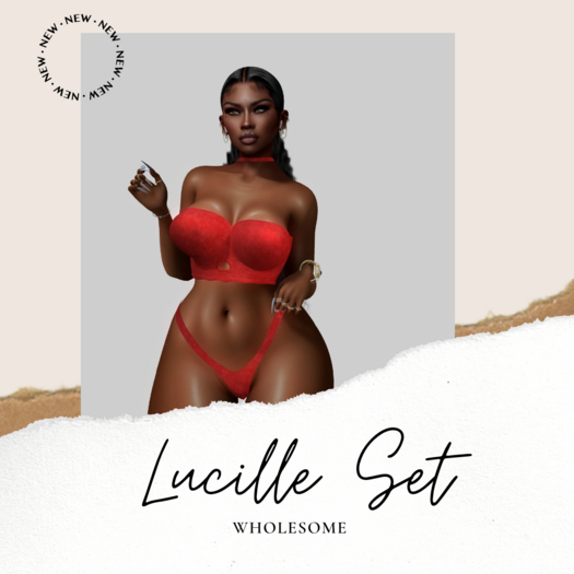 _Wls_ Lucille Set - Dark Red