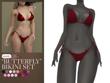 Klubb - "Butterfly" Bikini Set Burgundy