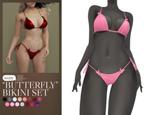 Klubb - "Butterfly" Bikini Set Pink
