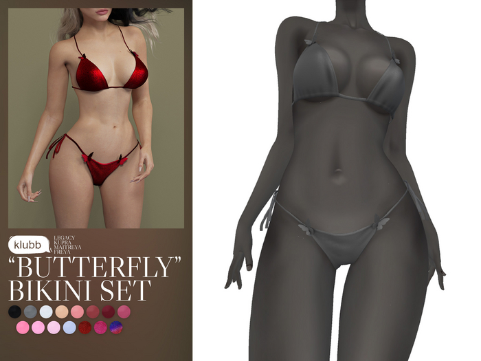 Klubb - "Butterfly" Bikini Set Smoke