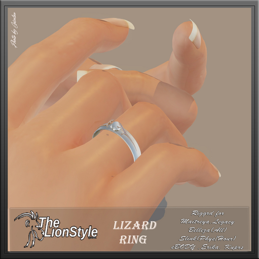 [Lion Style] Lizard Ring 