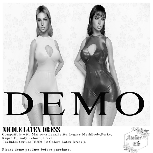 * DEMO *  {AE} NICOLE LATEX DRESS